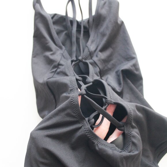 H&M Black One Piece Swimsuit Size US 8 EUR 38 - Picture 3 of 4